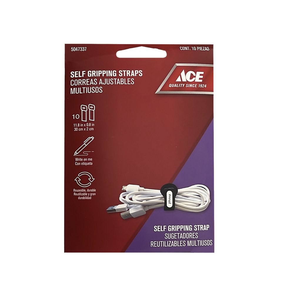 Cincho ajustable para cable 30 cm negro 10 piezas