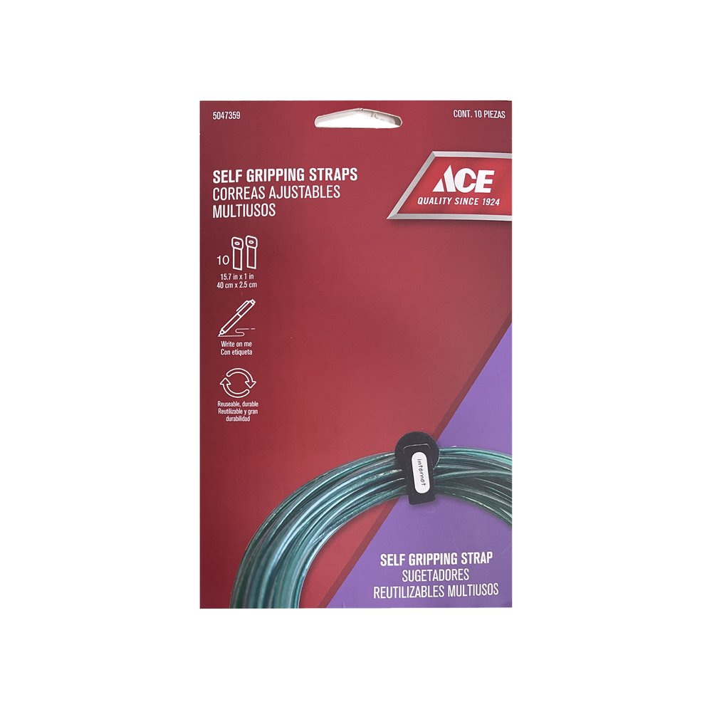 Cincho ajustable para cable 40 cm negro 10 piezas