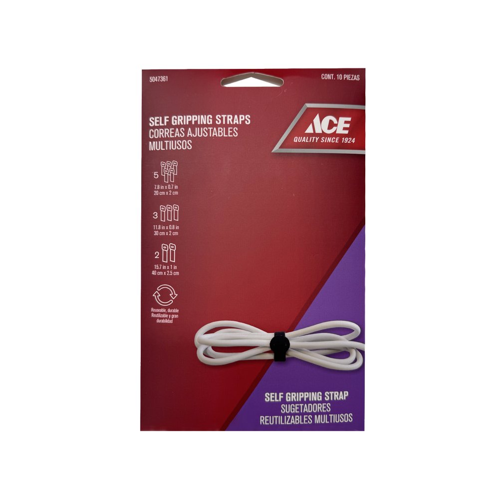 Cincho ajustable para cable negro tamaños surtidos 10 piezas