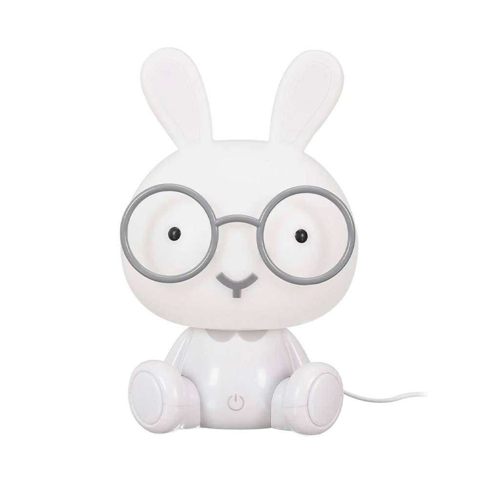 Lámpara infantil para mesa conejo blanco de 14.5x23.5x12 cm