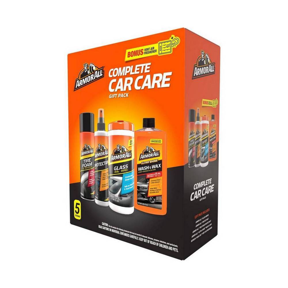 Kit de silicon+toallitas+shampoo c/cera+ espuma p/llantas
