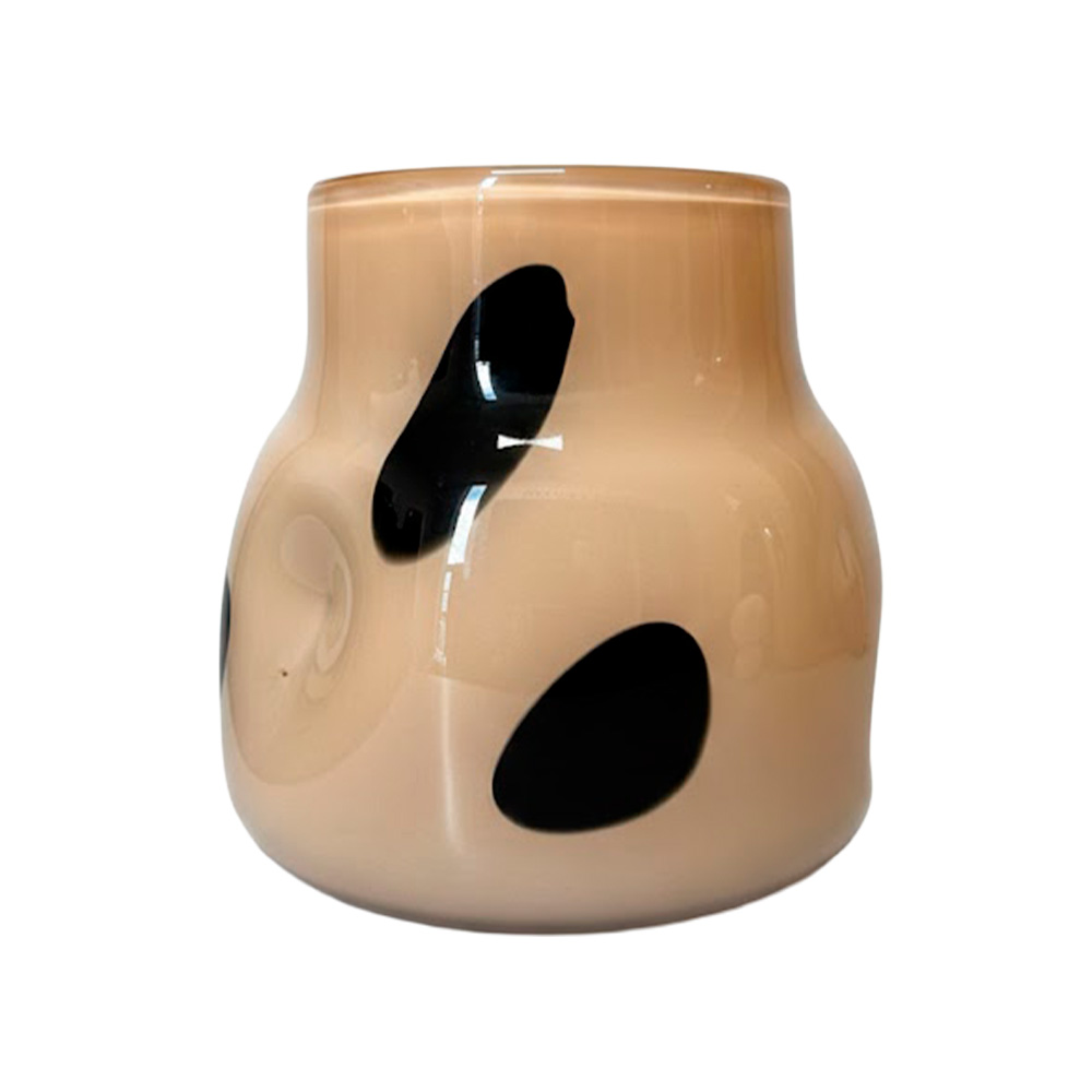 Florero decorativo 22 x 15 cm beige