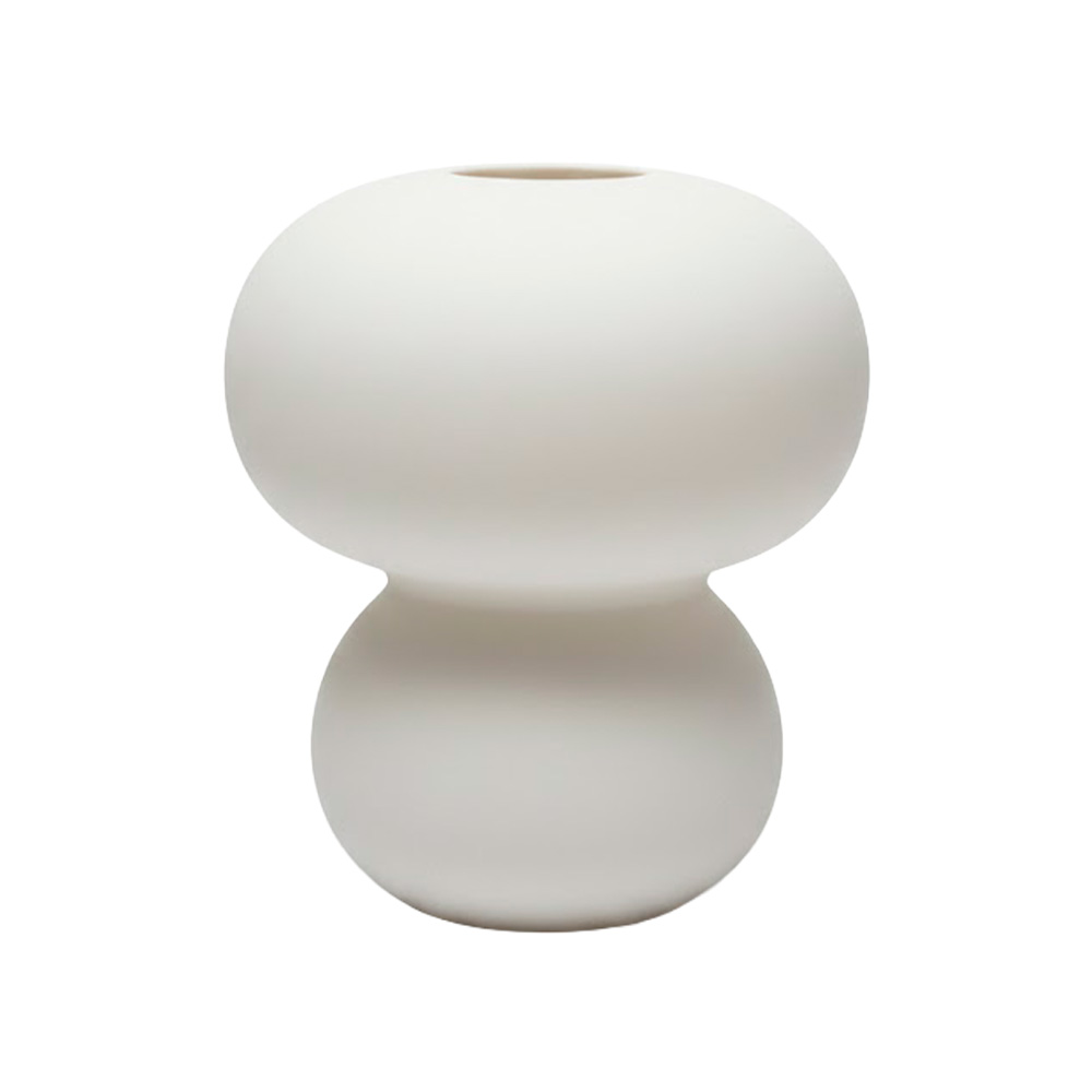 Jarrón decorativo 16 x 16 x 18 cm blanco