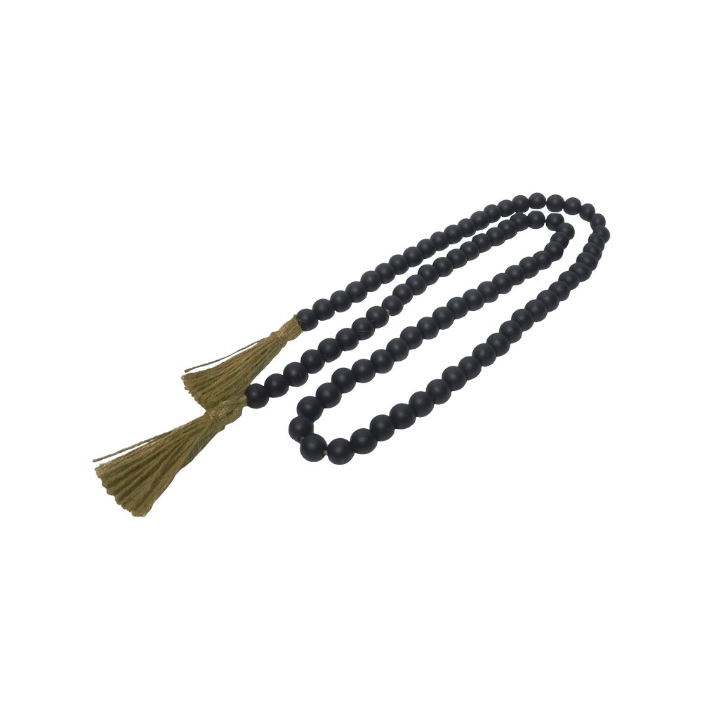Adorno cuentas de mar negro 160 cm