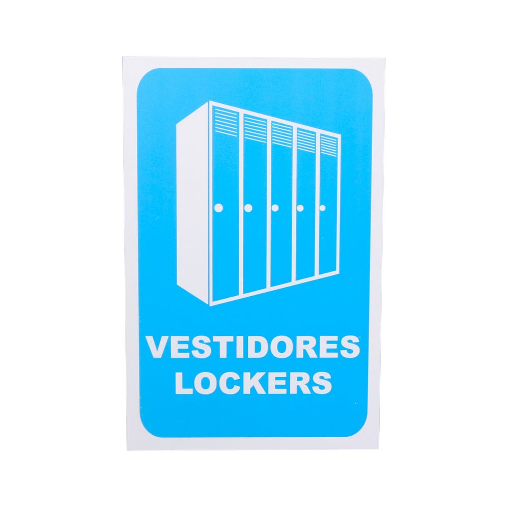 Rotulo vestidores/lockers 20x30 cm