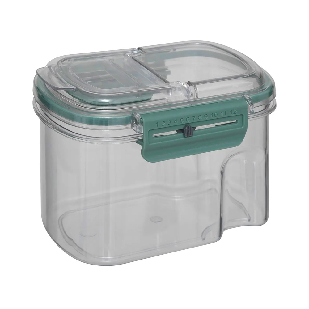 Depósito de plástico hermético transparente 600 ml