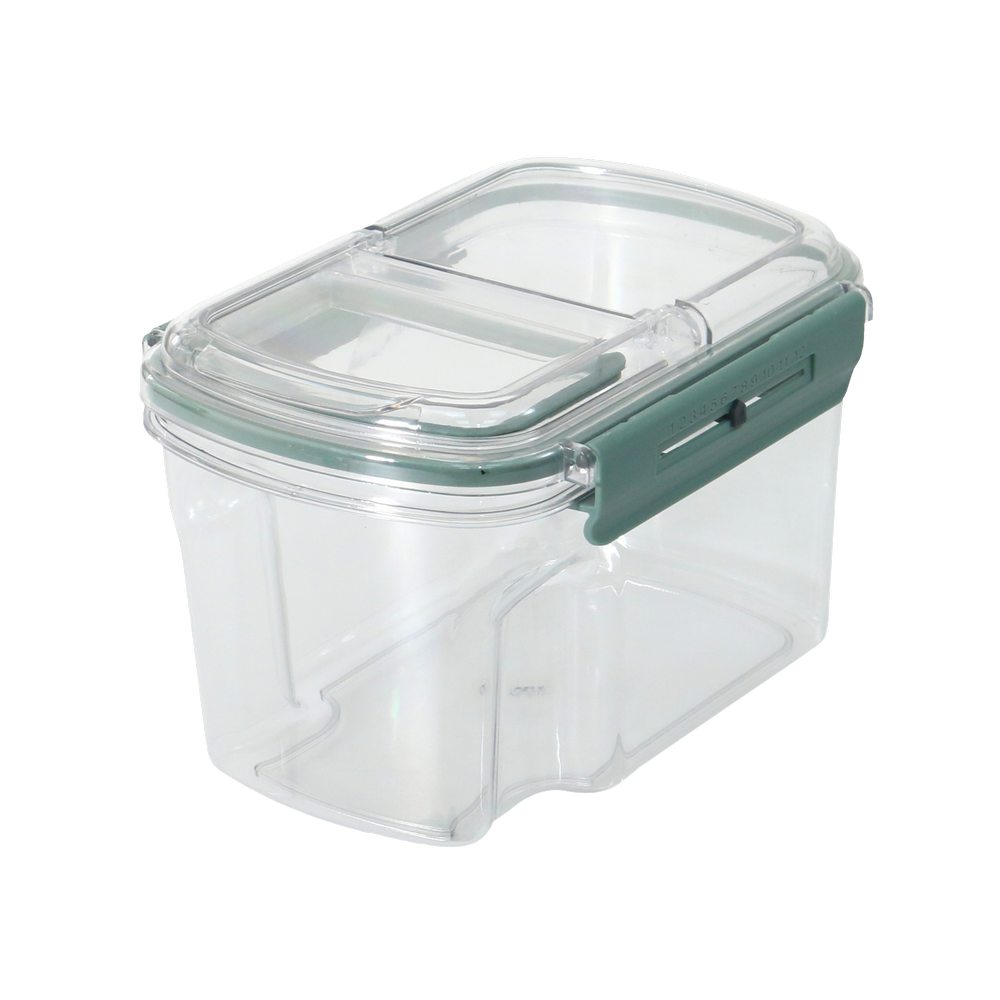 Depósito de plástico hermético 1.5 l transparente