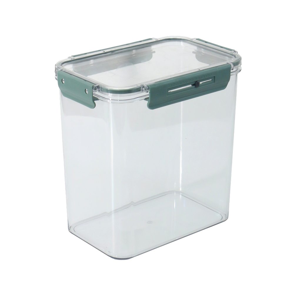 Depósito de plástico hermético 4 l transparente