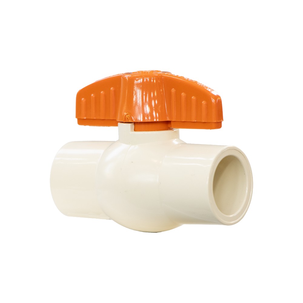 Valvula cpvc de bola 3/4" (19.05 mm) sin rosca