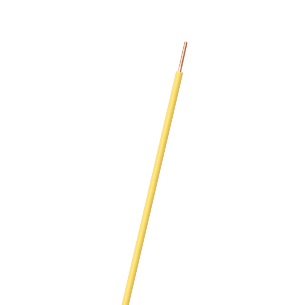 Alambre eléctrico thhn 14 (2.08 mm2) color amarillo