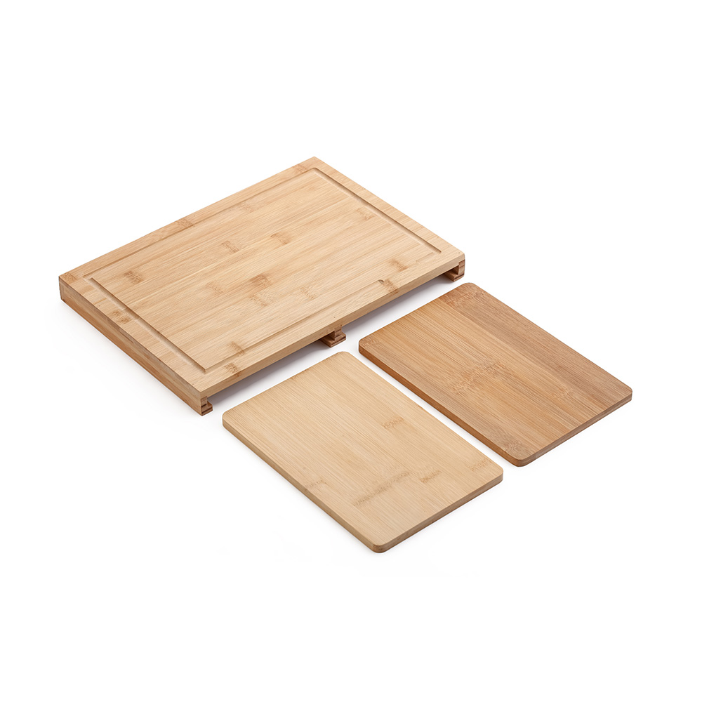 Tabla para picar rectangular de bambú 3 piezas.