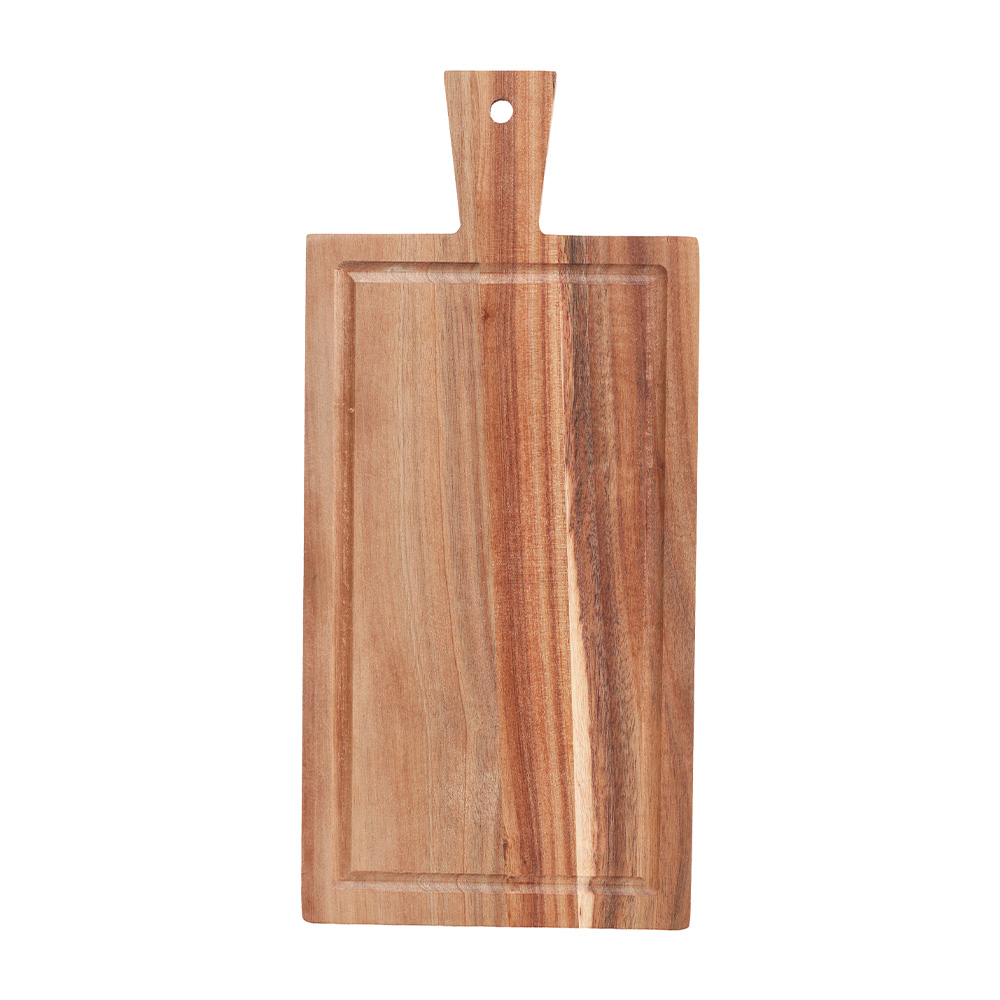 Tabla para picar rectangular de madera 37 x 17 x 1.5 cm