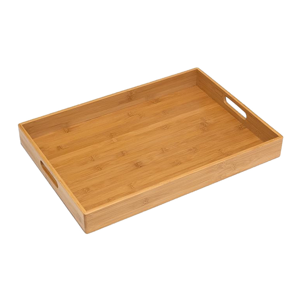 Bandeja para servir de bambú 40 x 29 x 4 cm