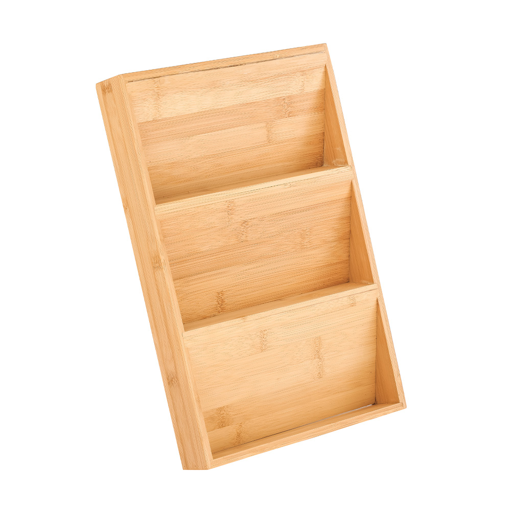 Organizador de especias de bambú 24 x 38 x 5 cm