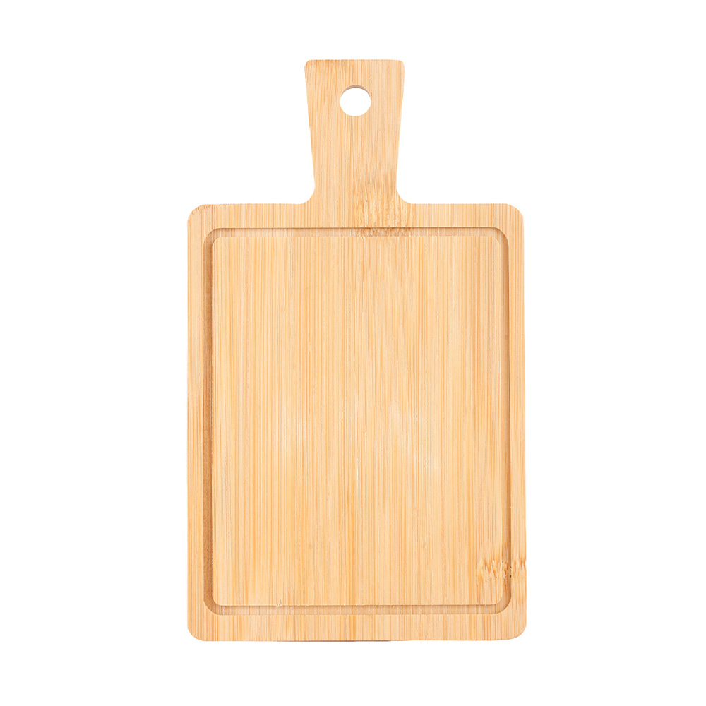 Tabla para picar rectangular de bambú 19 x 11 x 0.8 cm