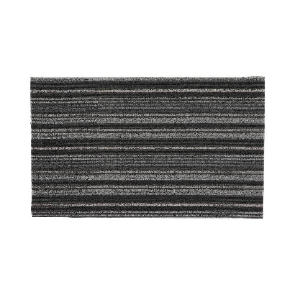 Alfombra para entrada 45x75 cm gris