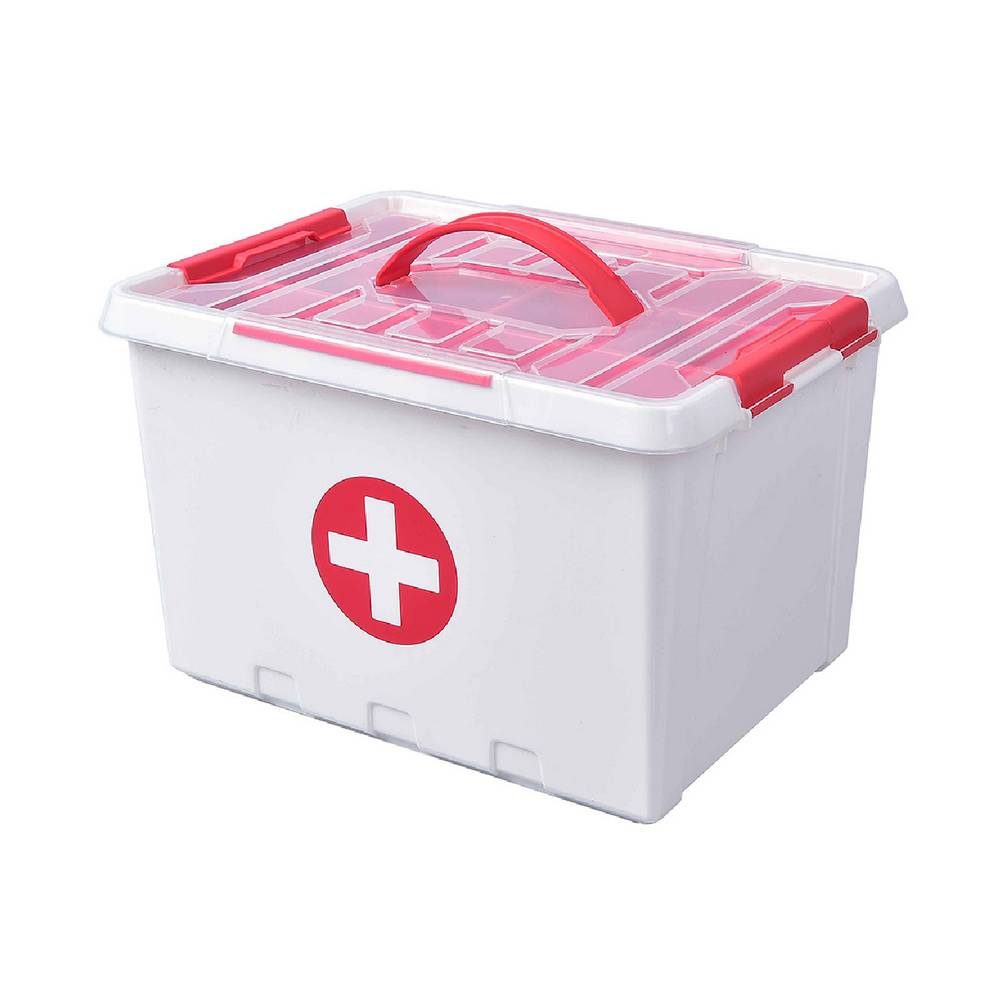 Caja para botiquín plástica 22 l transparente