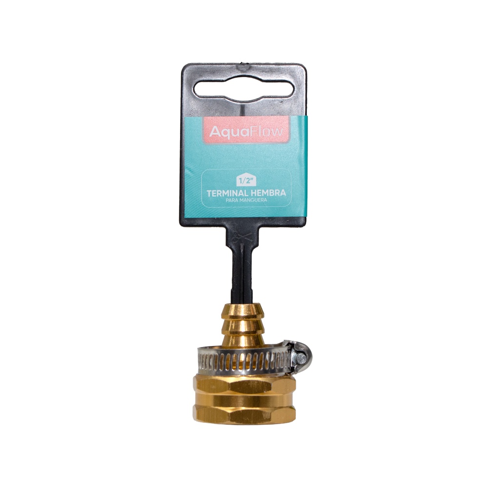 Terminal hembra para manguera metálico 12.7 mm (1/2 pulg)