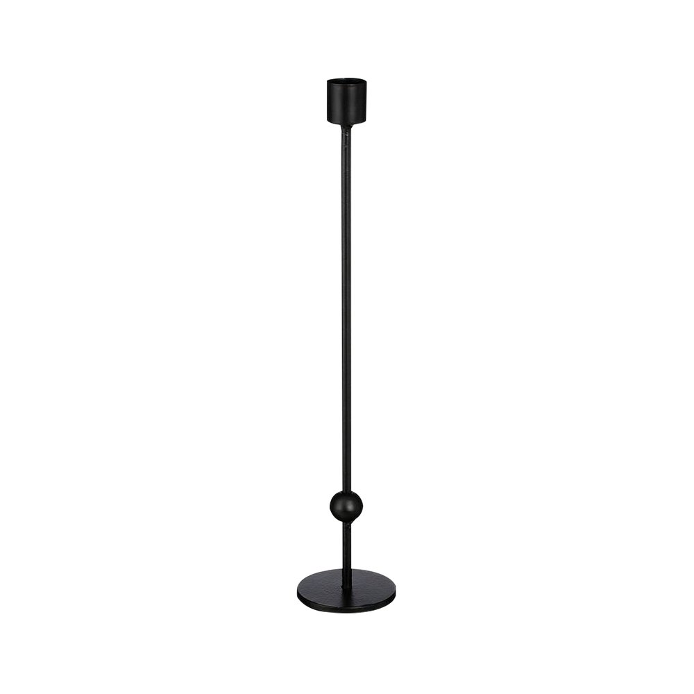 Candelabro 31x7 cm negro