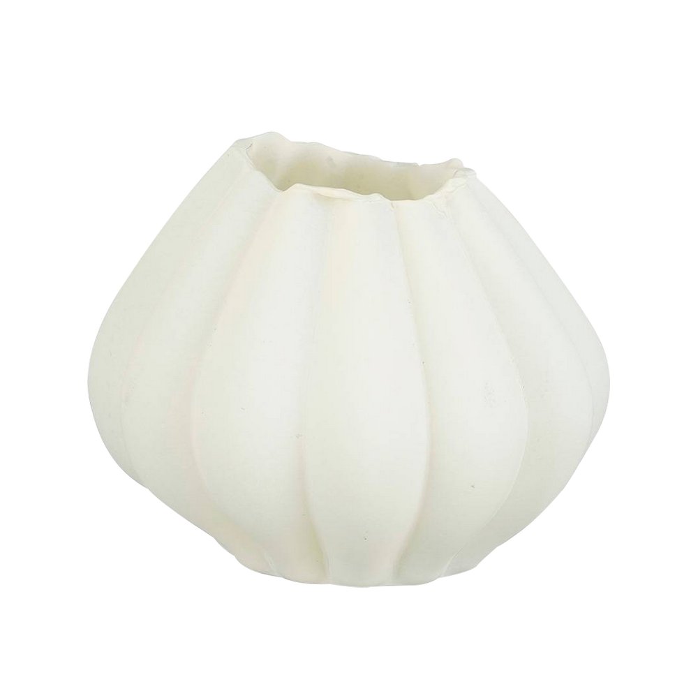 Jarron decorativo 11.5x14.5 cm beige