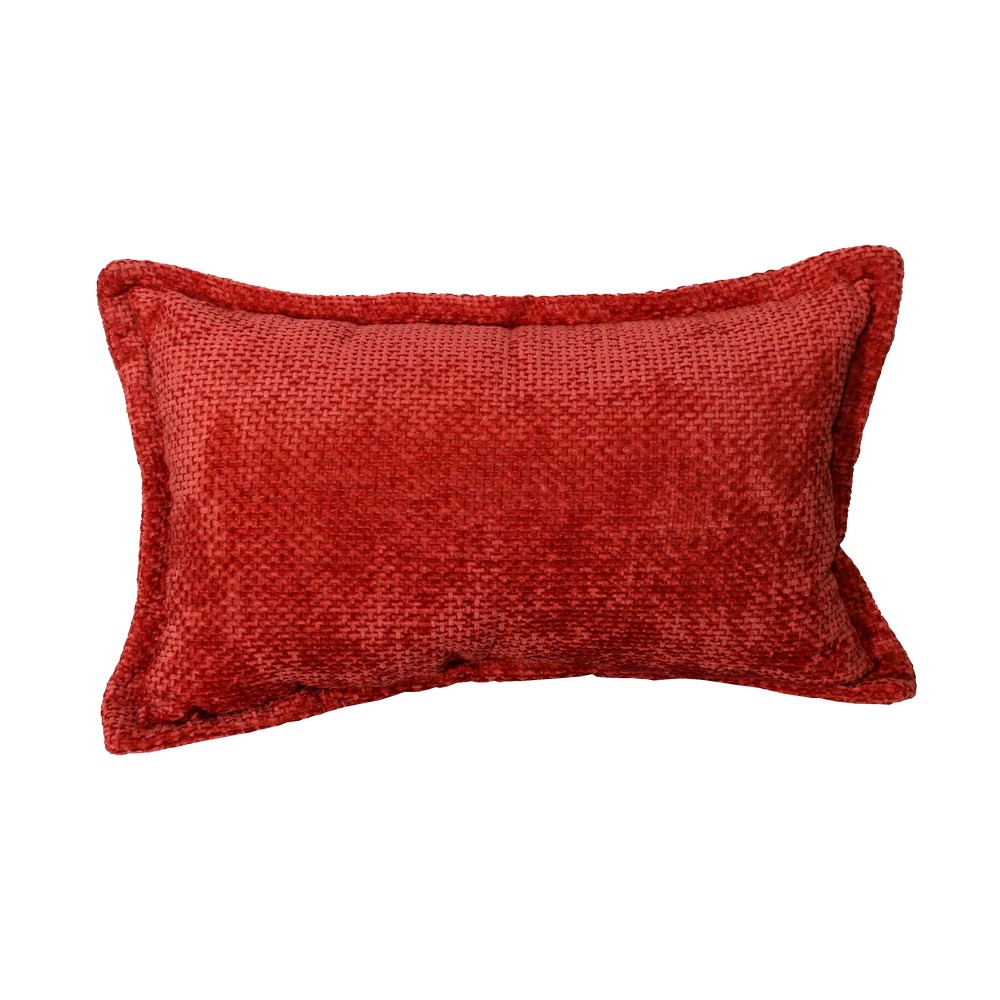 Cojin decorativo terracota chennile premium 30 x 50 cm