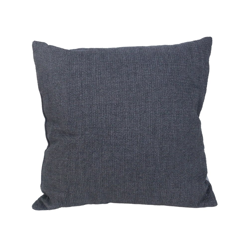 Cojin decorativo gris oscuro chenille embossed 45 x 45 cm