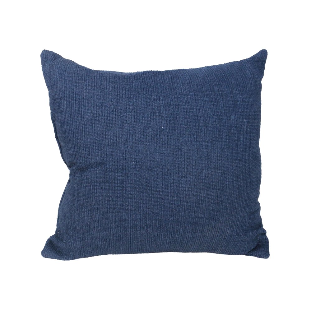 Cojin decorativo azul chenille embossed 45 x 45 cm