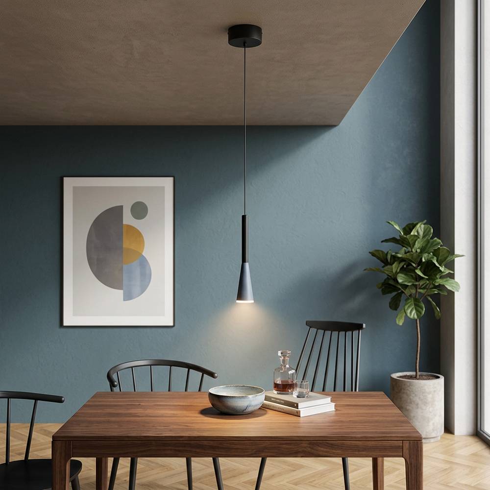 Lampara colgante gris gu10 1l
