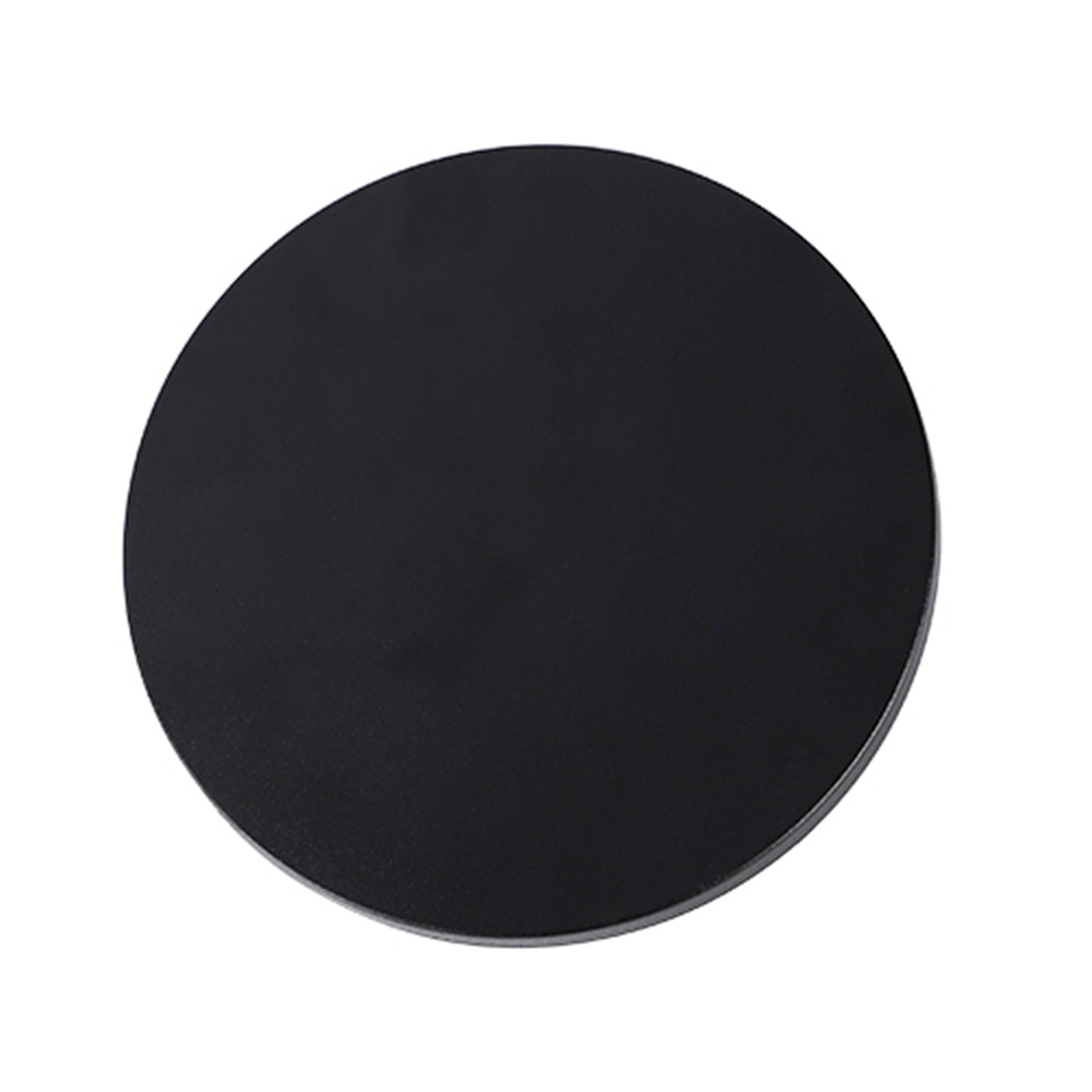 Lámpara de pared circular negra