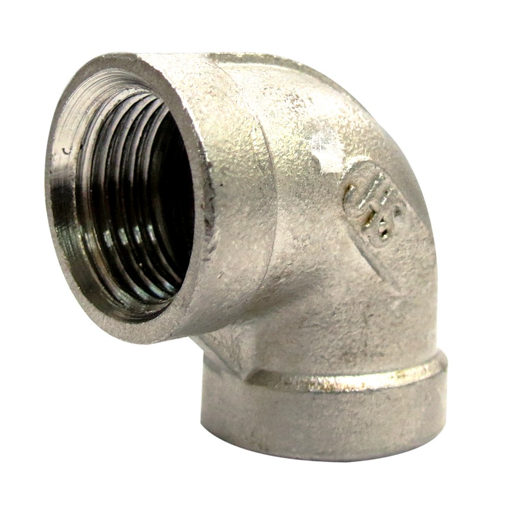 Codo acero inoxidable 3/8 pulg x 90 grados