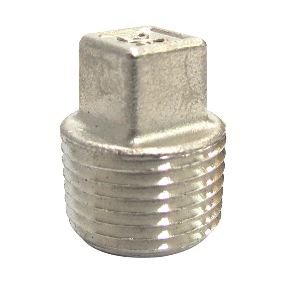 Tapon macho inoxidable 3/8 pulg
