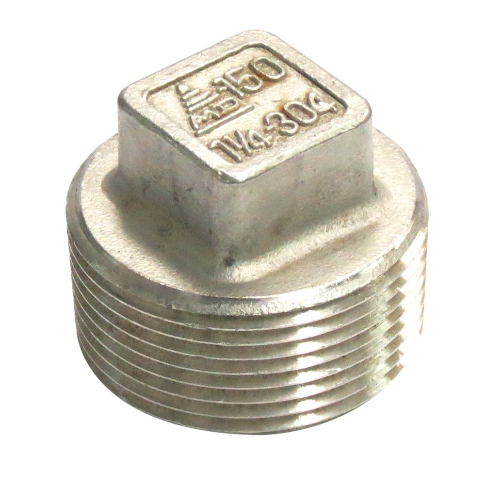 Tapon macho inoxidable 1.1/4 pulg