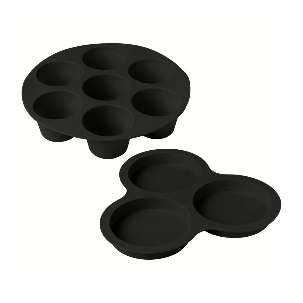 Molde para freidora de aire de silicón negro 2 unidades
