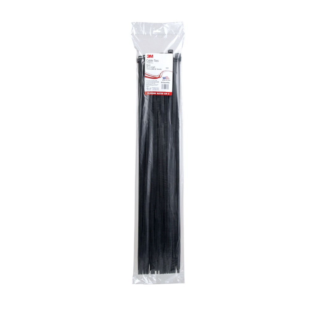 Cincho plastico 24pulg (60.96 cm) 79.38 kg negro s/50