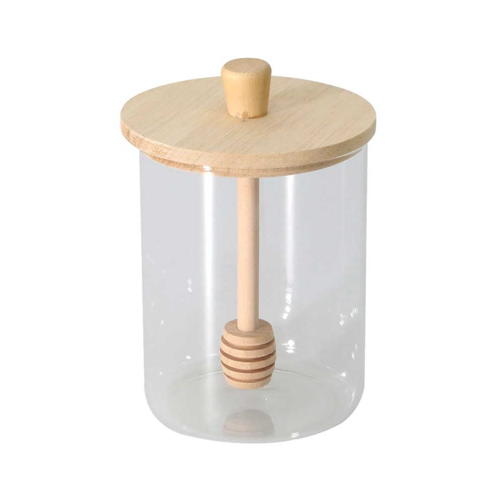 Depósito de vidrio para miel 400 ml transparente
