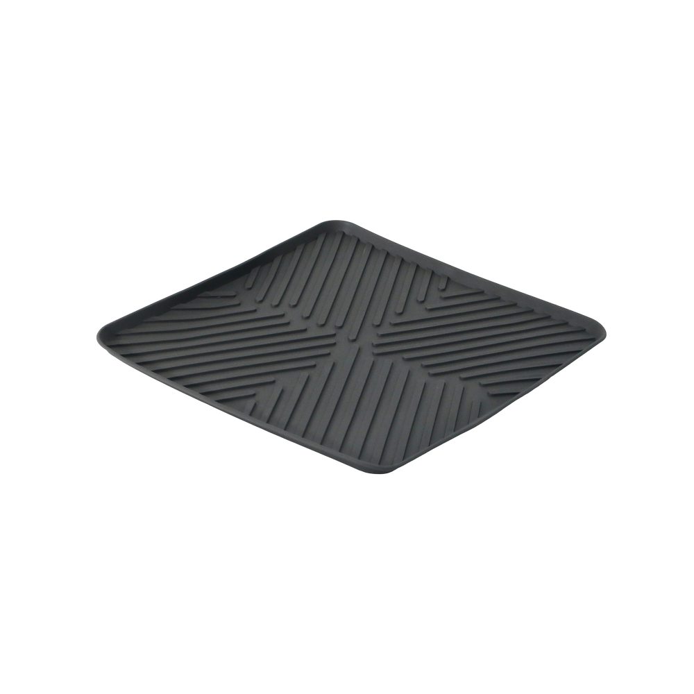 Alfombra para fregadero de silicón 30 x 30 cm negro