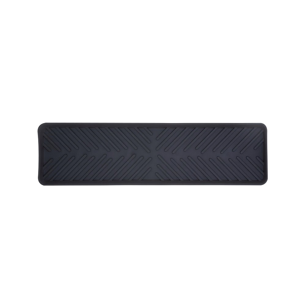 Alfombra para fregadero de silicón 40 x 10 cm negro