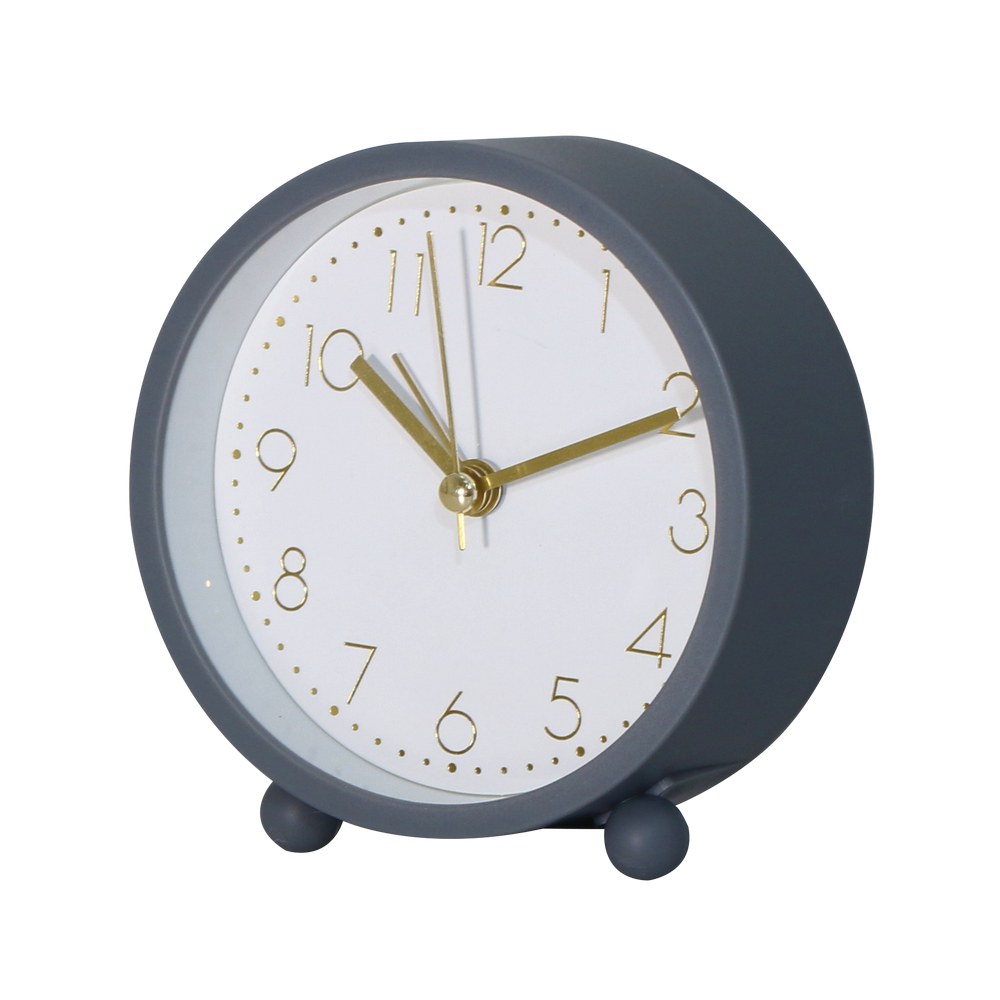 Reloj para mesa análogo con alarma 10 cm surtido