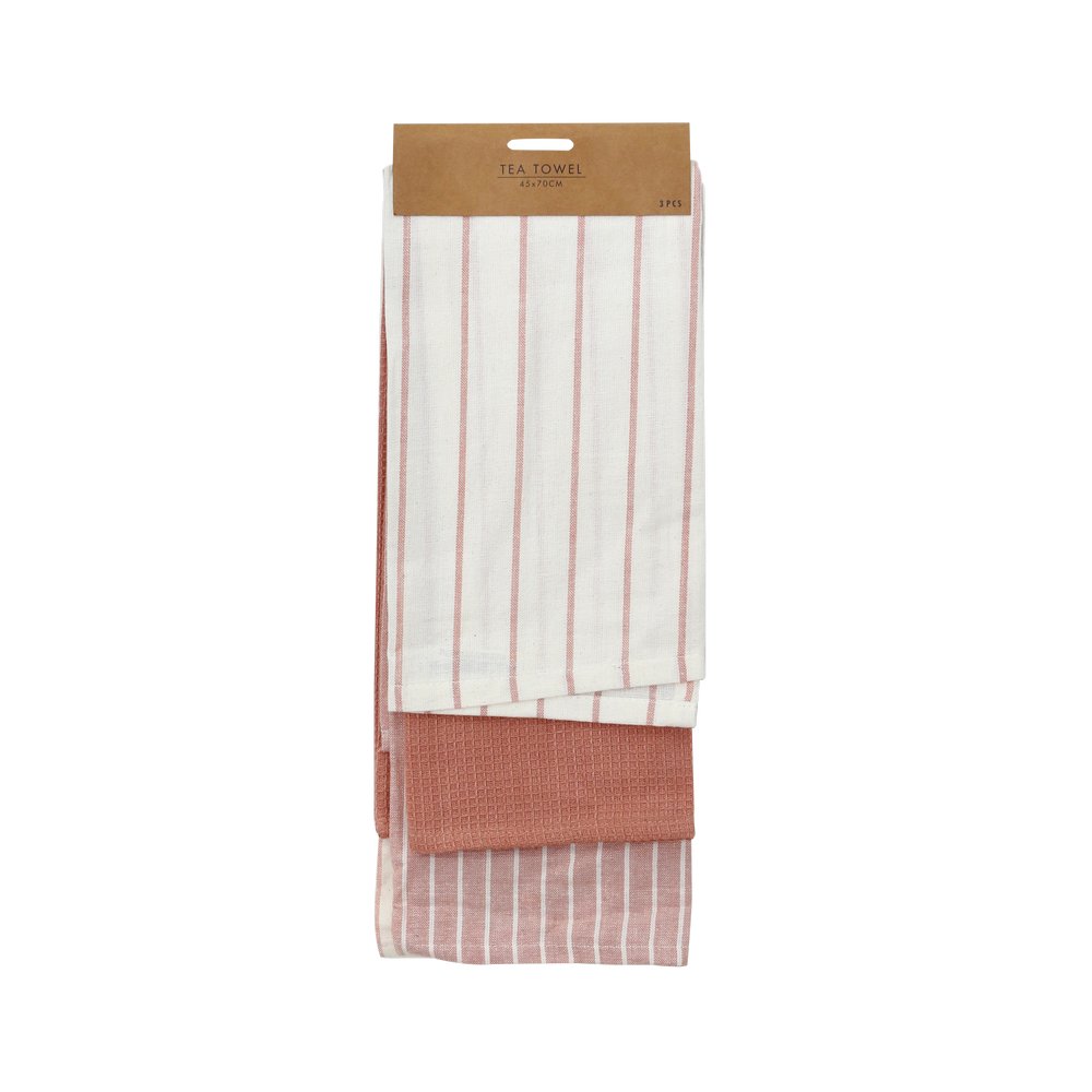 Toalla para cocina de algodón 70x45 cm surtido 3 piezas