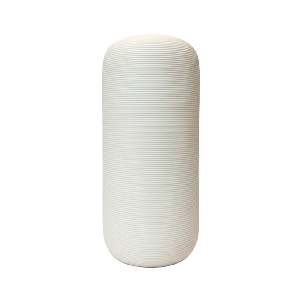 Jarron de cerámica 10 x 23 cm blanco