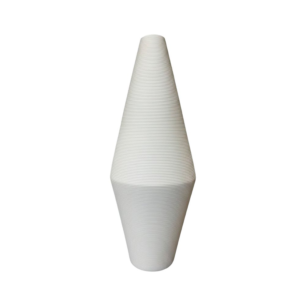 Jarron de cerámica 3.5 x 38 cm blanco