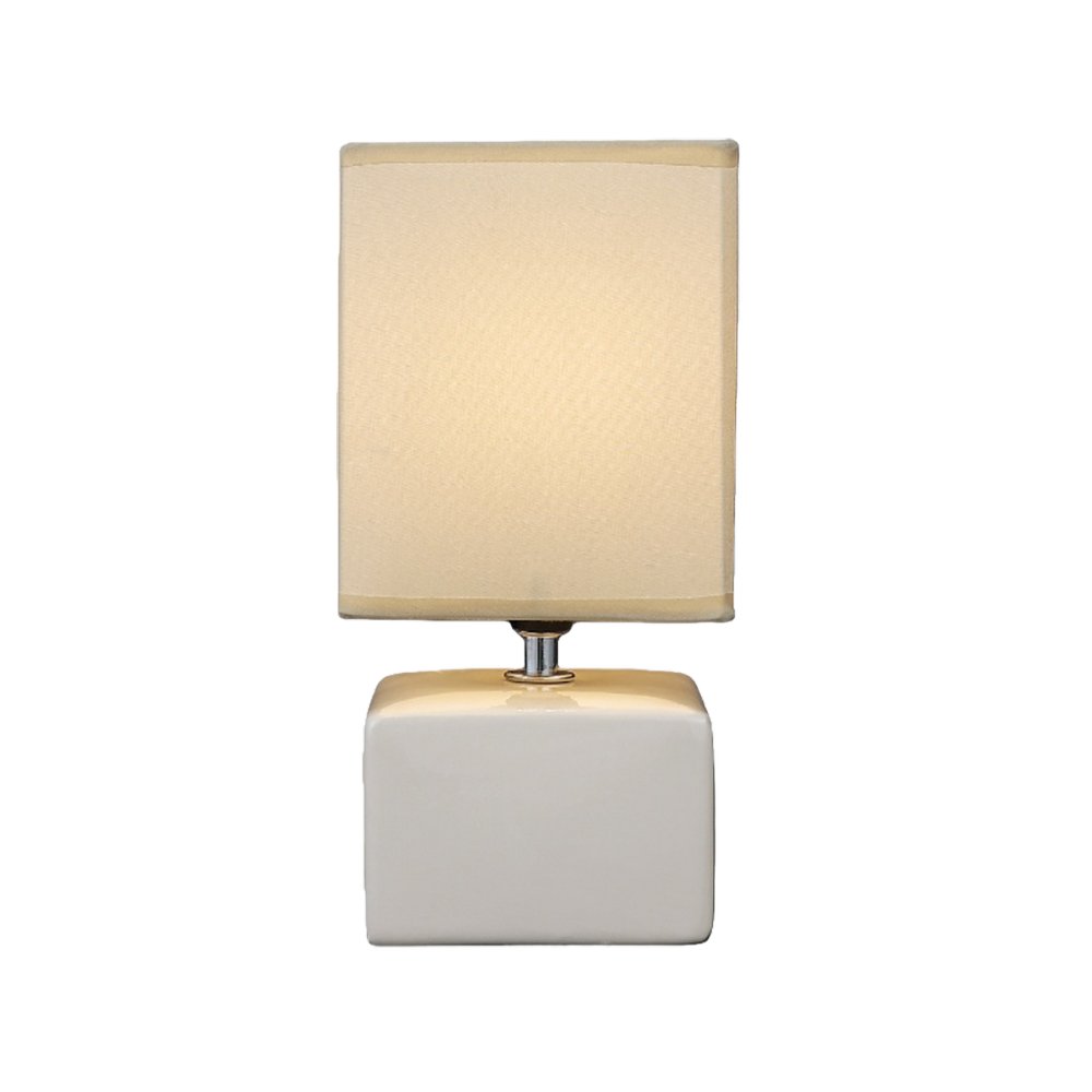 Lampara de mesa beige