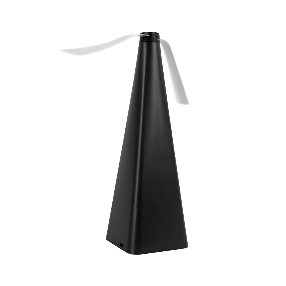 Ventilador anti-insectos negro recargable