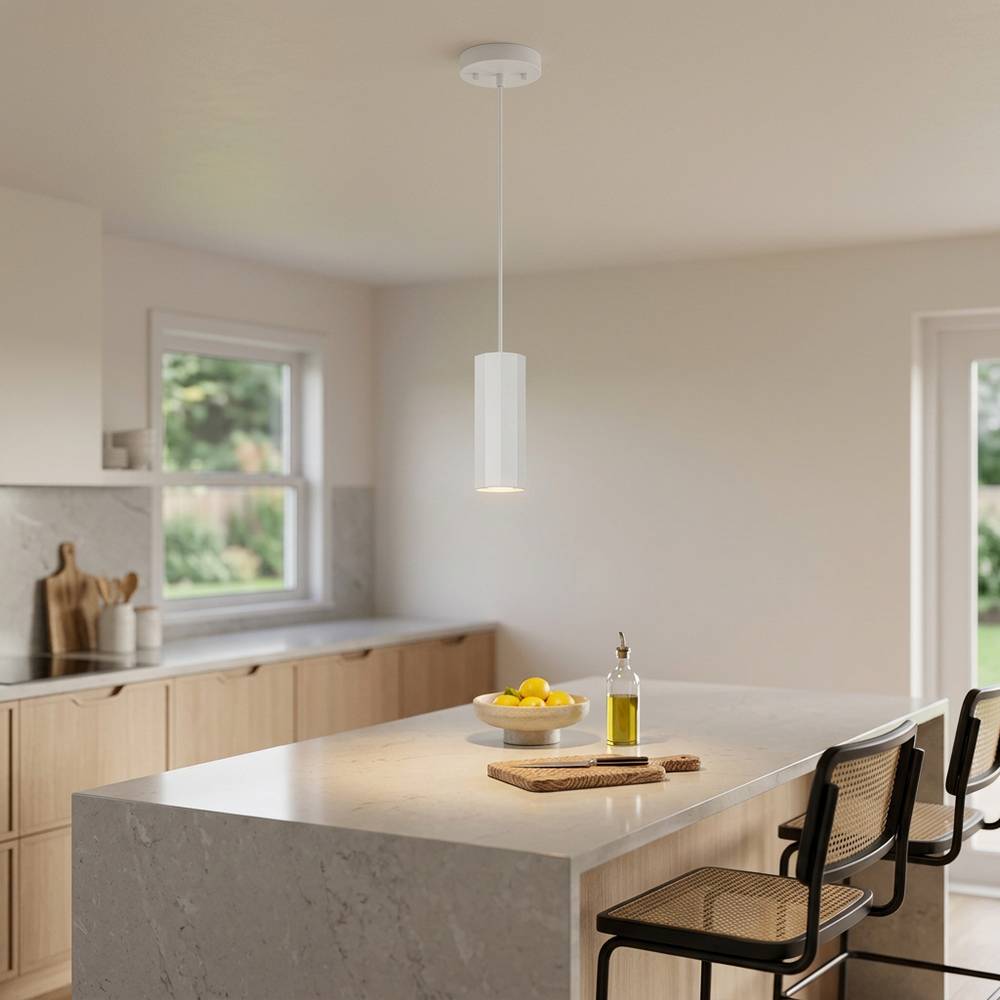 Lampara colgante gu10 x 1 28w 100-240v 12 x 120 cm blanco