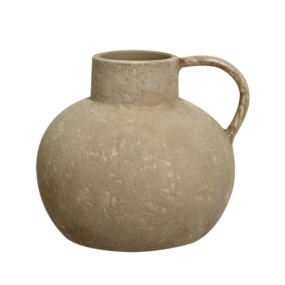 Jarron de terracota 22x20 cm blanco