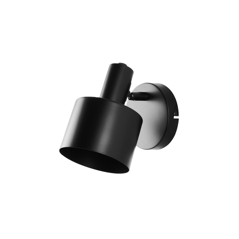 Lámpara de pared negra 1l - e27