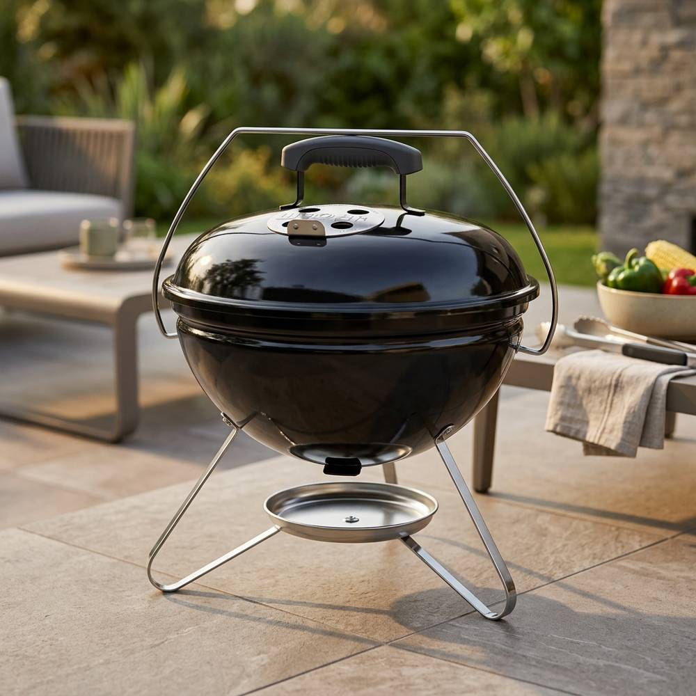 Barbacoa para carbón portatil smokey joe negro