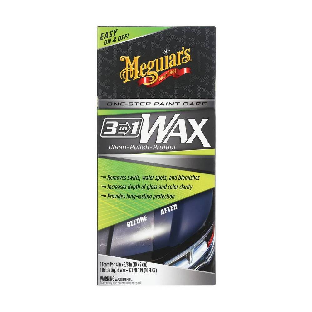 Cera liquida 3 en 1 para auto 473 ml