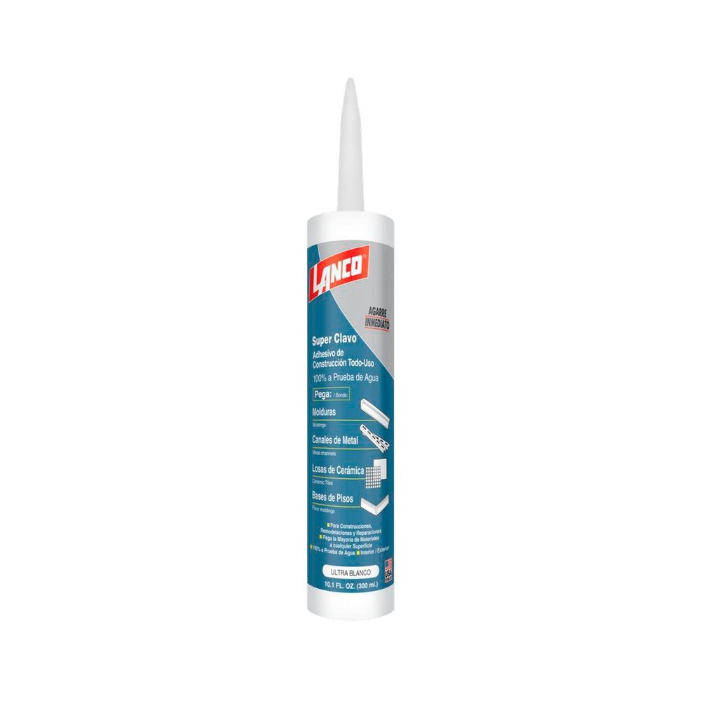 Pegamento uso general blanco super clavo 300 ml (oz)