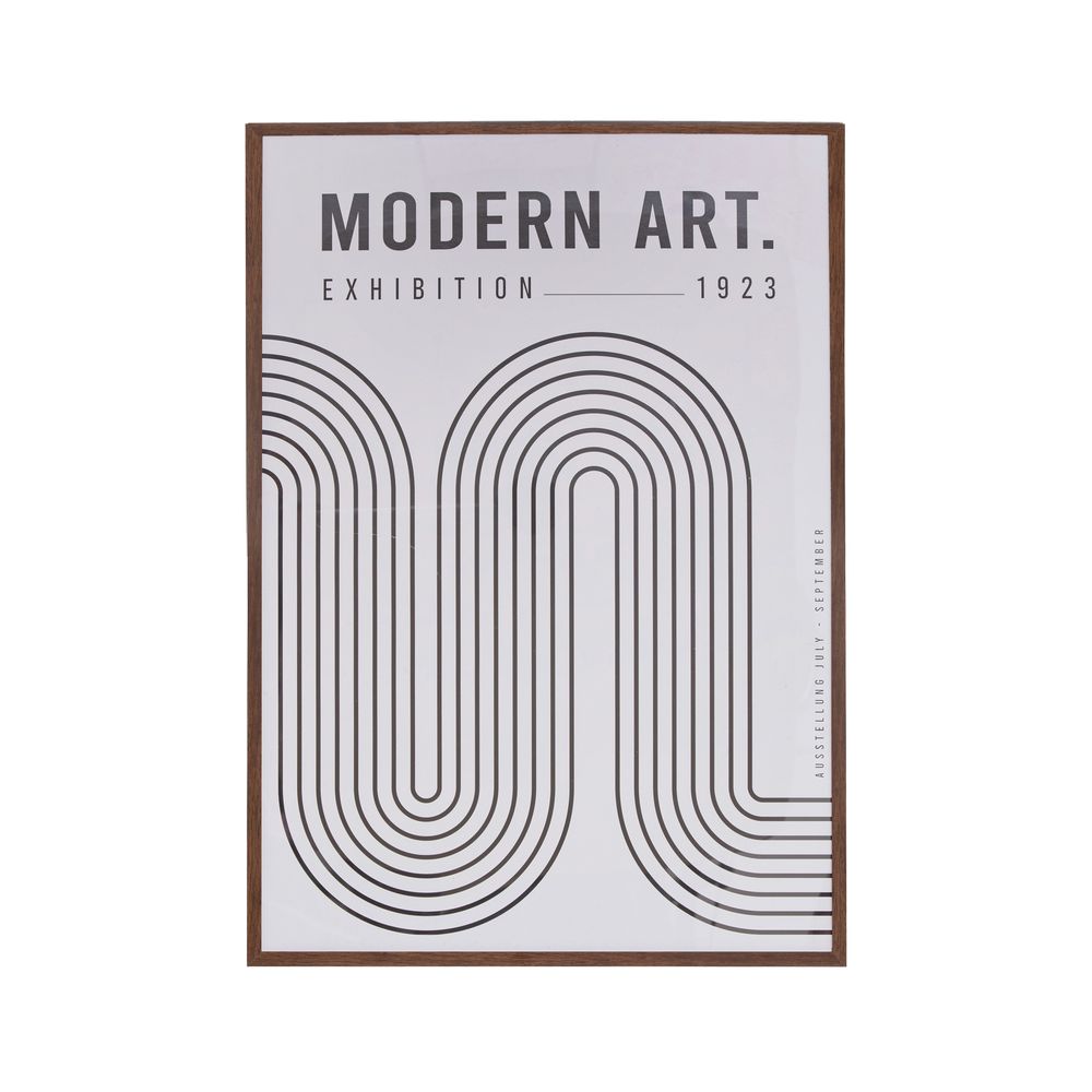 Cuadro decorativo de ps/mdf 50x70 cm modern art blanco/negro